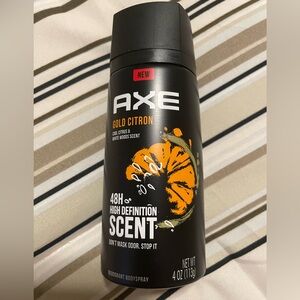 Brand new Axe Gold Citron Body Sprays Cool Citrus and White Woods Scent 4 OZ HTF